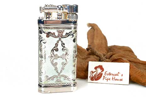 Sillems 1990P Pipe Lighter Old Boy LEA Doubleside pearl Sillems 1990P Pipe Lighter Old Boy LEA Doubleside pearl